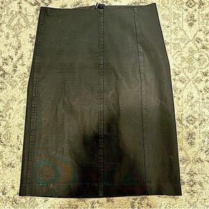 French Connection Black Pencil Skirt With Zipper Slit